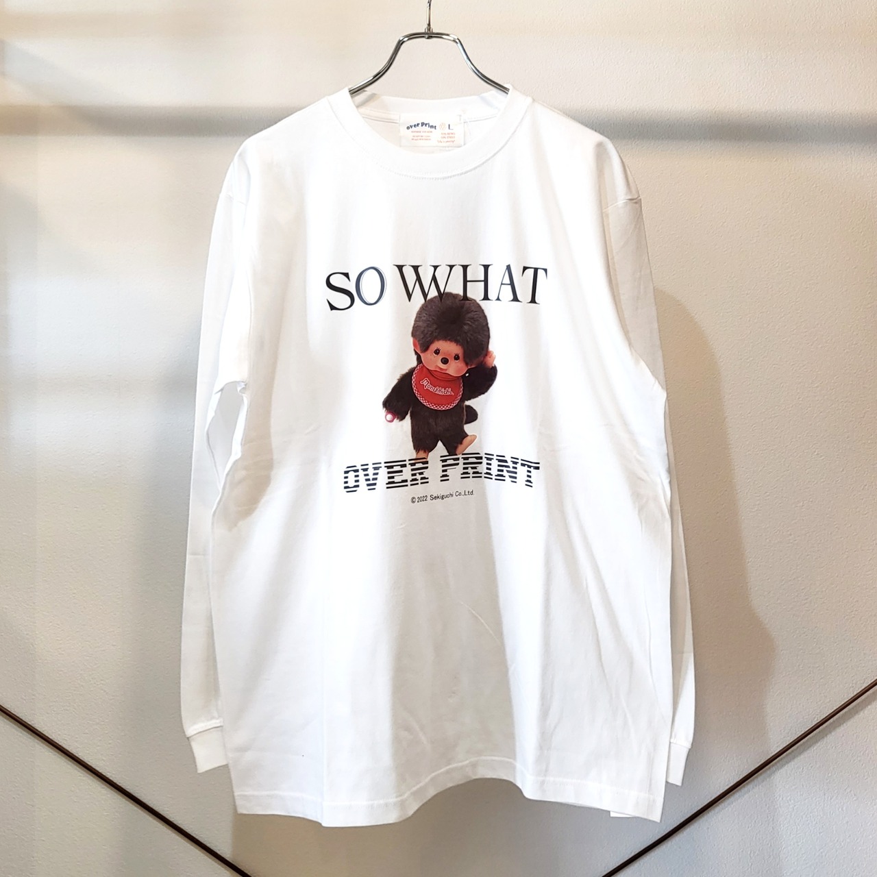 【over print】SO WHAT LS Tee *Monchhichi