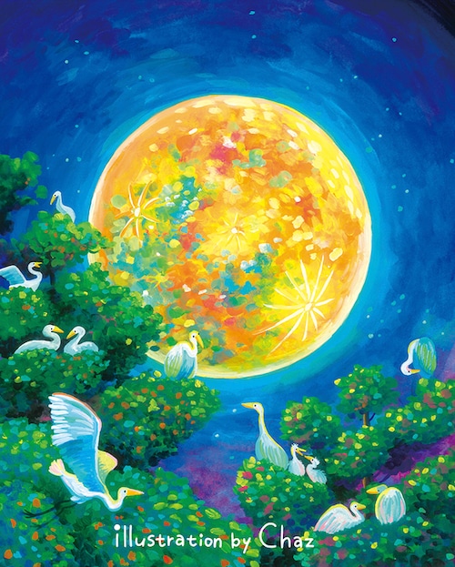 原画「みんなでおつきみ」2025年制作