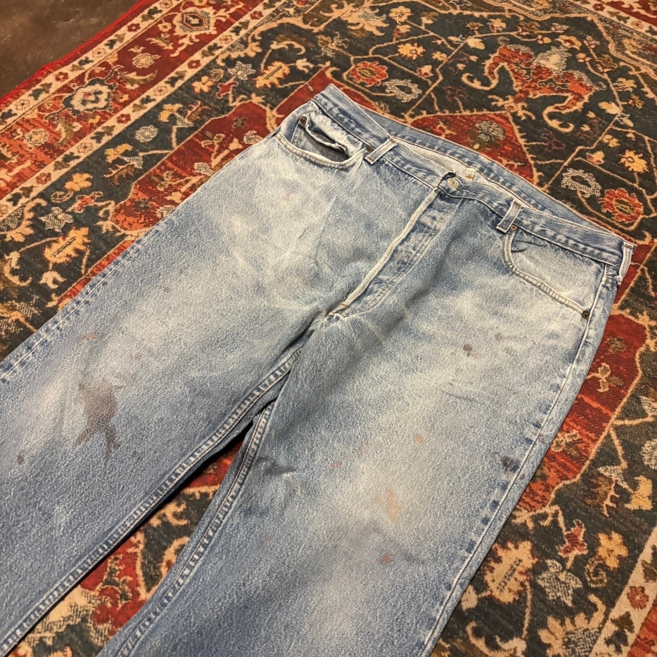 80s USA製 Levi's 501 ハチマル 後期 デニムパンツ W40 W98cm