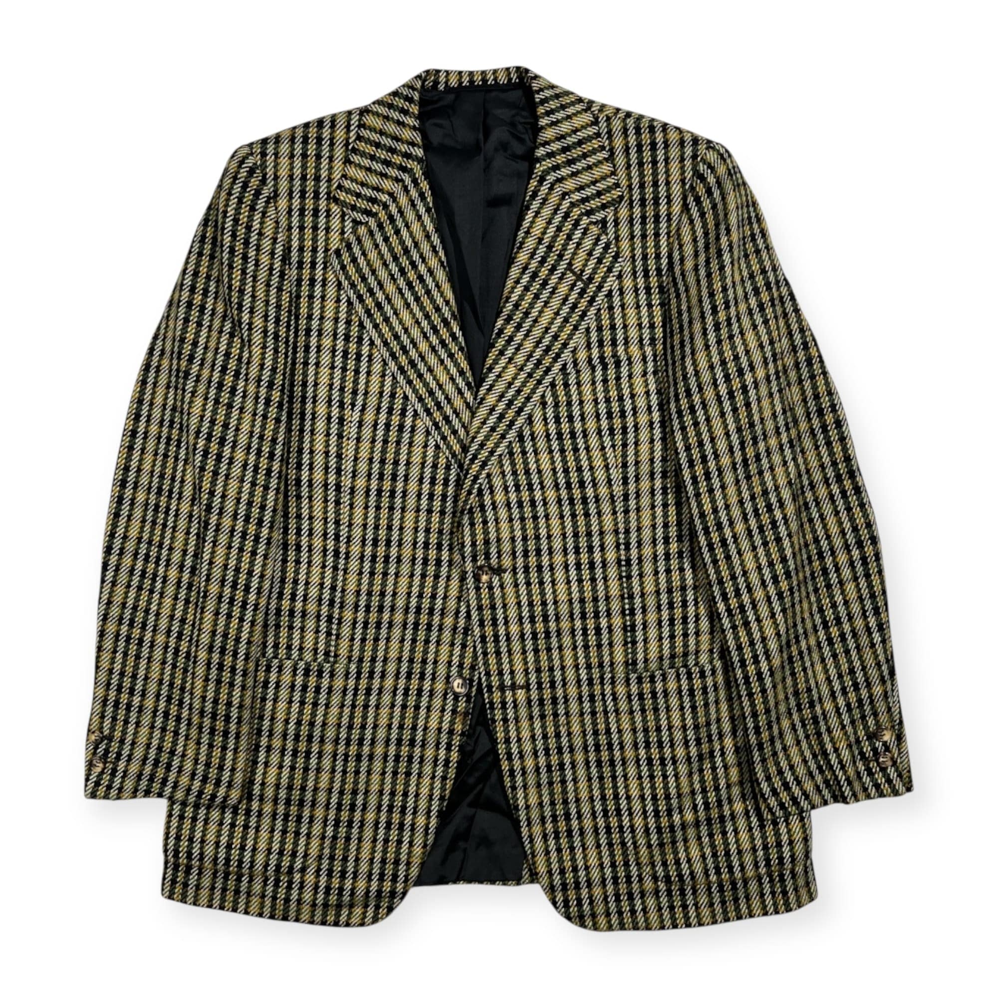 最高級 チェスターバリー 総カシミア ウール テーラードジャケット チェック柄 カシミヤ100％ Chester Barrie チェスターバリー 英国製 チェック柄