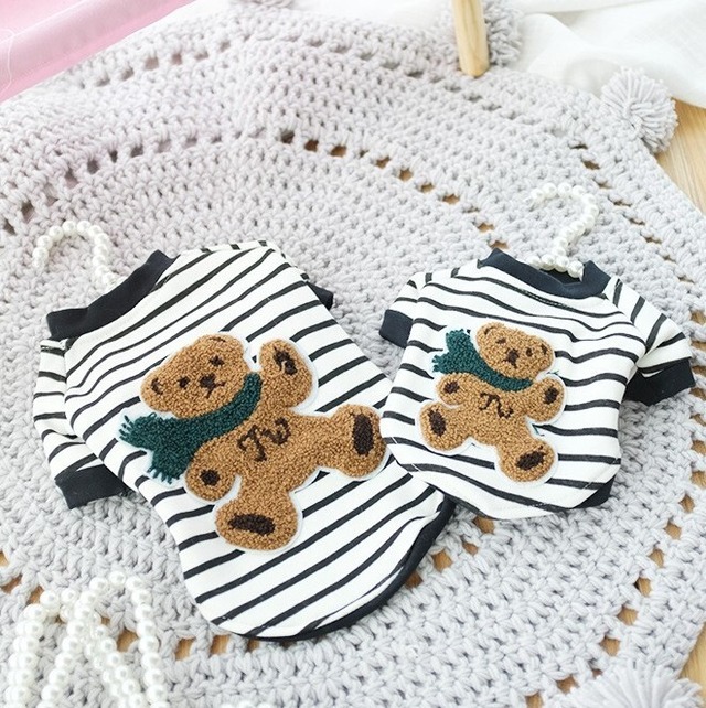 くまさん　ボーダートレーナー　トップス