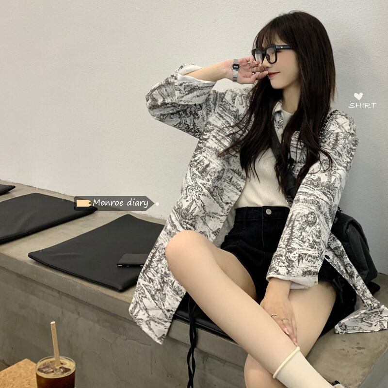 カジュアルジャケット オータムルーズ ロング 大人ガーリー スウィート キュート 秋物 モンロー88853227040