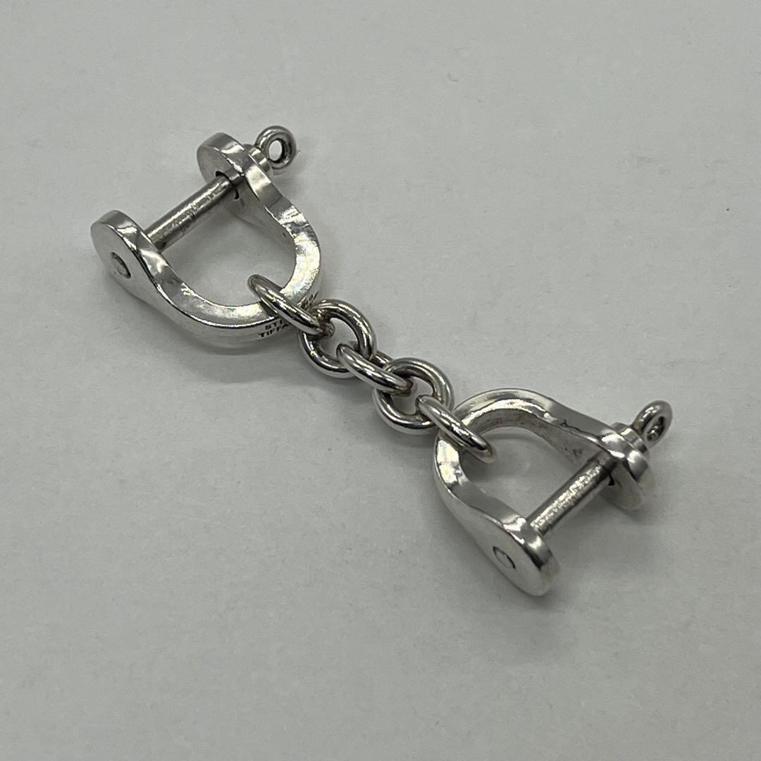 ティファニー TIFFANY ダブルシャックル キーリング ヴィンテージ SV