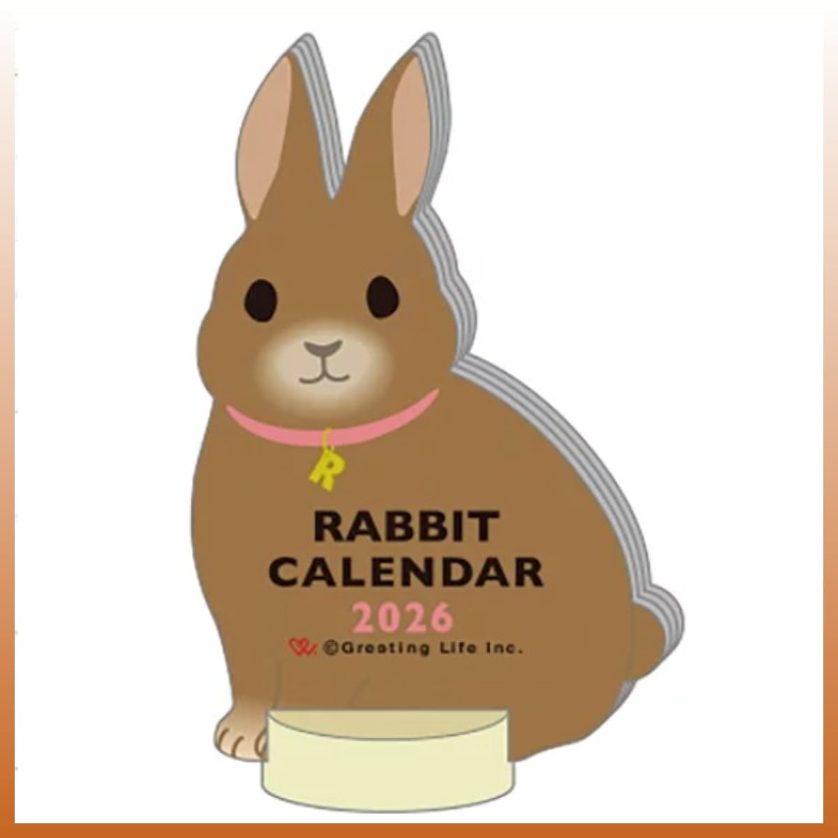 カレンダー2026 アニマルダイカット うさぎ | うさぎセレクト