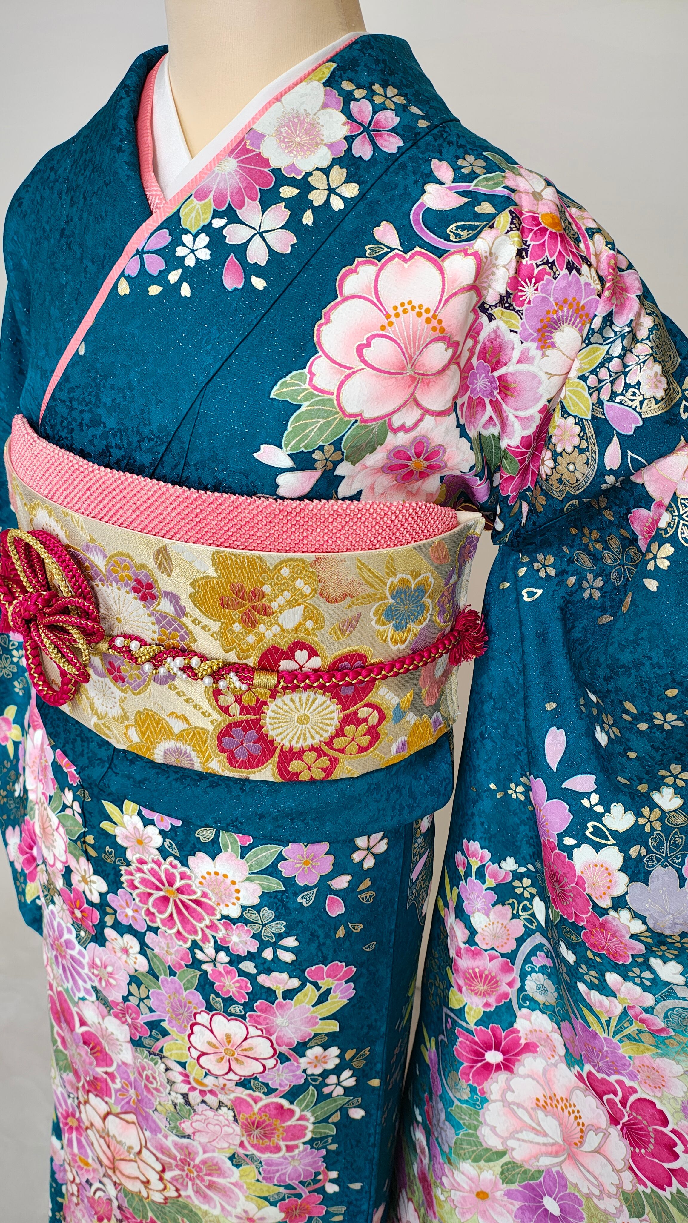 販売】飾り帯11（白紺） | hagoromo style（車椅子着物 羽衣スタイル）