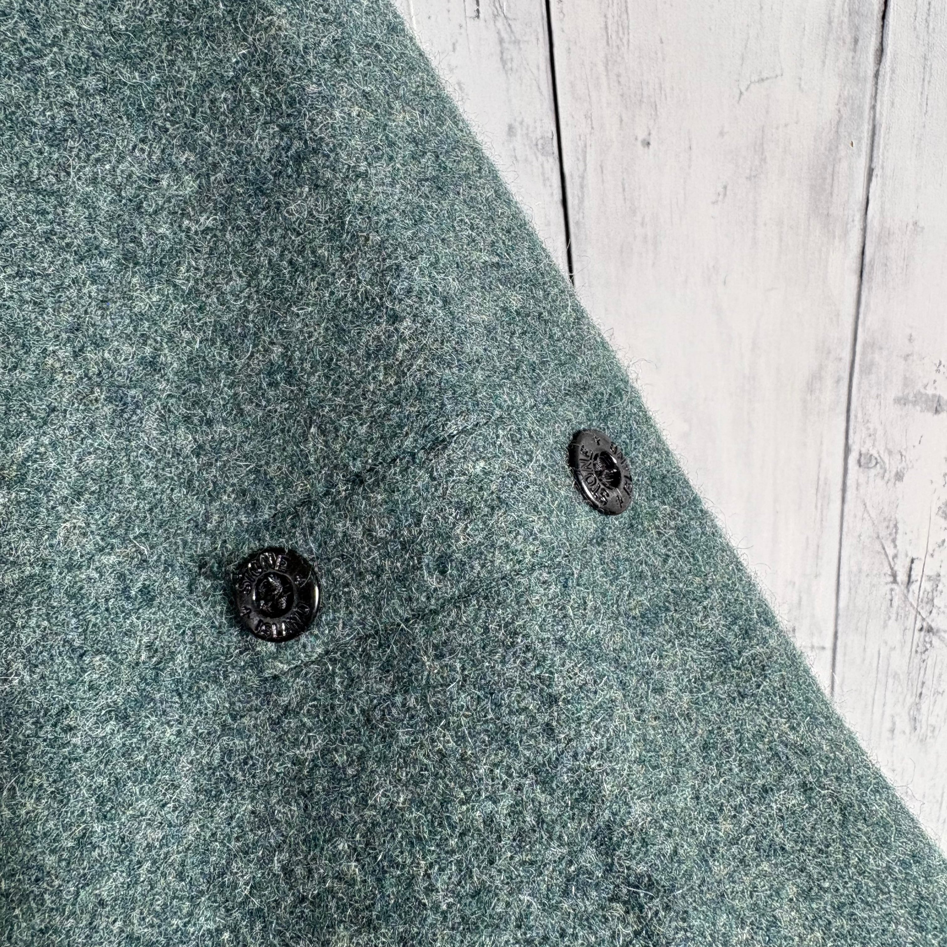 90's グリーンエッジ stone  ウールコート XL 90s ヴィンテージ STONE ISLAND ウールジャケット ストーンアイランド