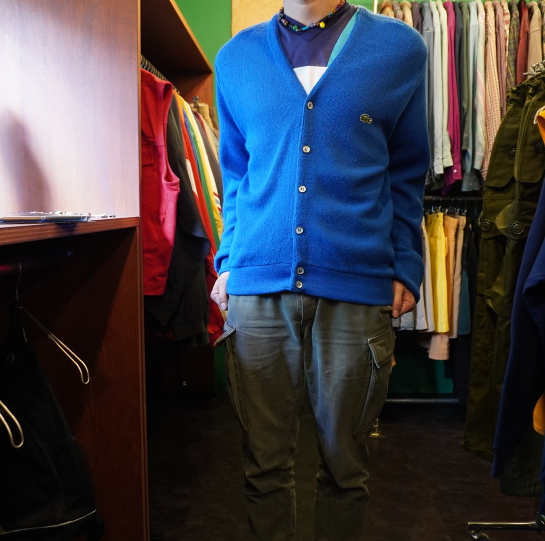 USA製 80s IZOD LACOSTE アクリルニットカーディガン | 横浜 USA製 80s IZOD LACOSTE アクリルニットカーディガン | 横浜