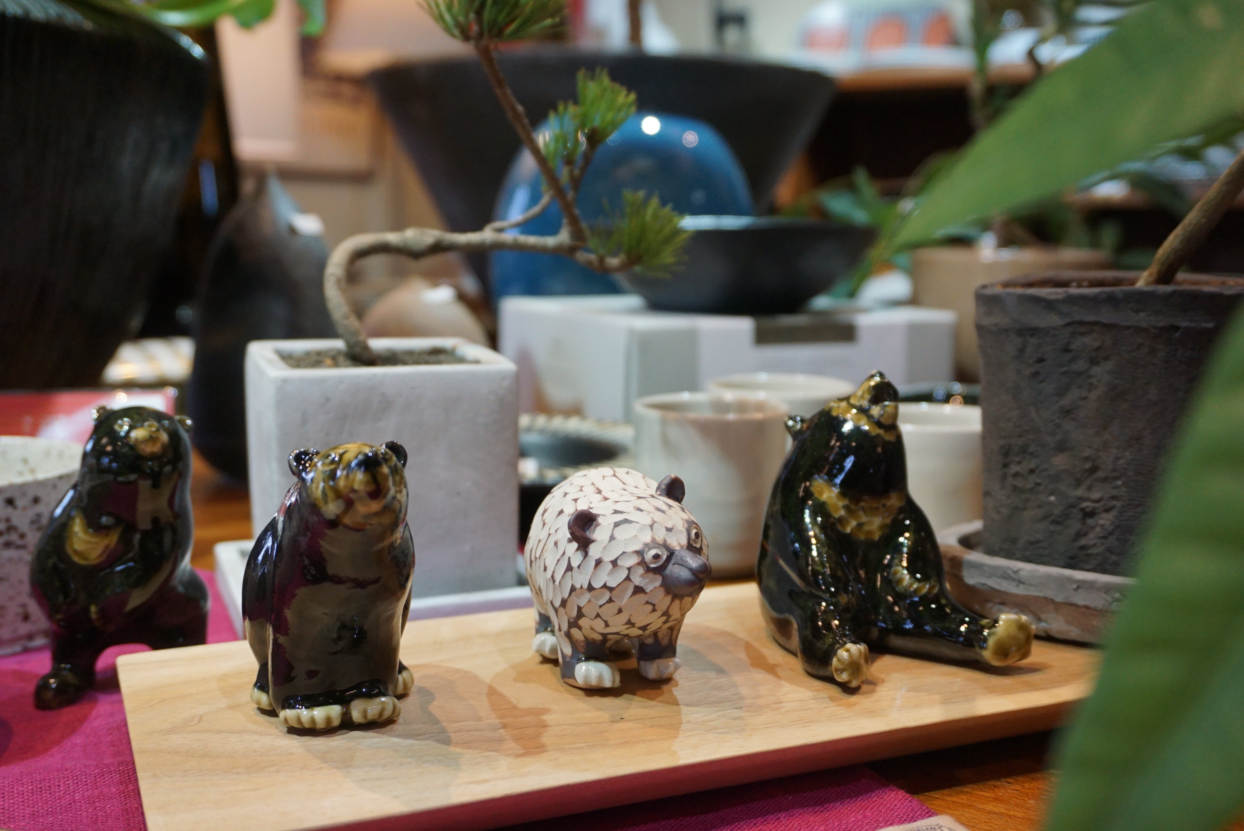 奈良 陶器 熊オブジェ by Rumiko Nakao | 575select