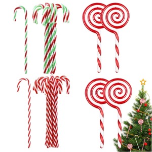 【新着特価】クリスマスツリー オーナメント 16本/プラスチック製 キャンディケーン オーナメント クリスマス ガーランド 飾り 北欧 雰囲気満点 クリスマスツリー 結婚式 パーティー 誕生日 candy canes(16本入り)