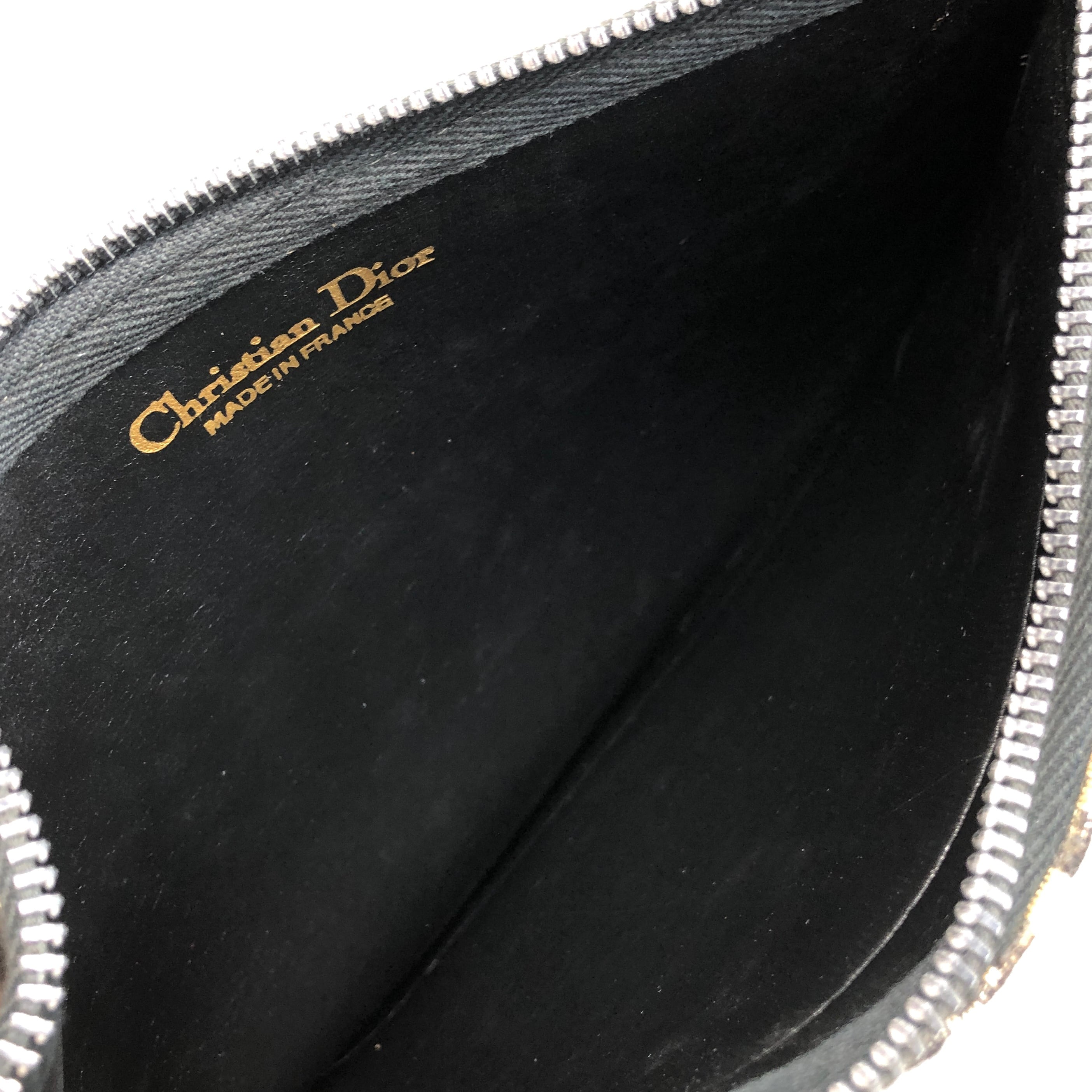 ★Christian Dior  クリスチャン ディオール  トロッター ショルダーバッグ ブラック ジャガード  z8apv6 Christian Dior クリスチャン ディオール トロッター ショルダーバッグ