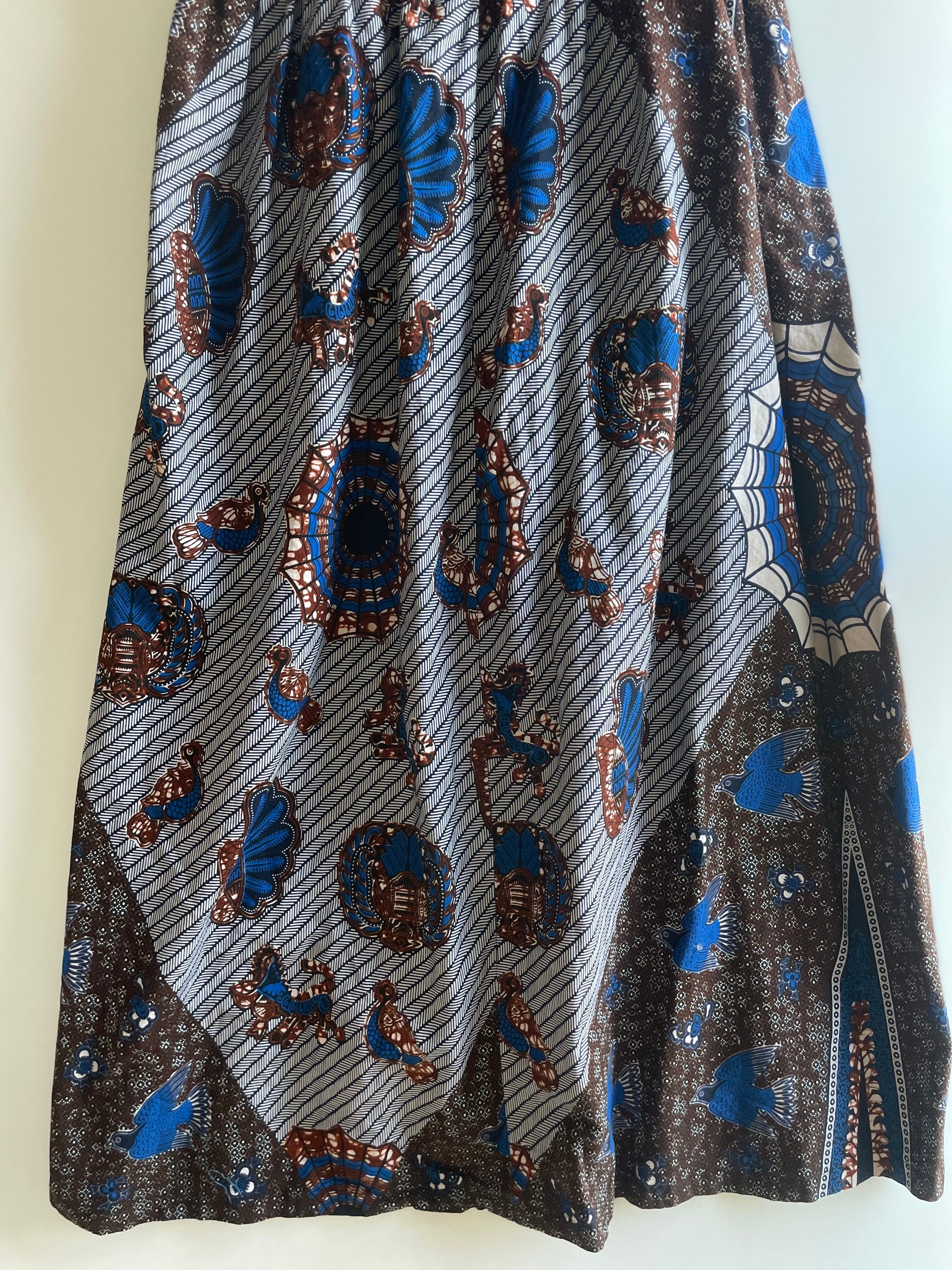 African batik dress アフリカンバティック ワンピース