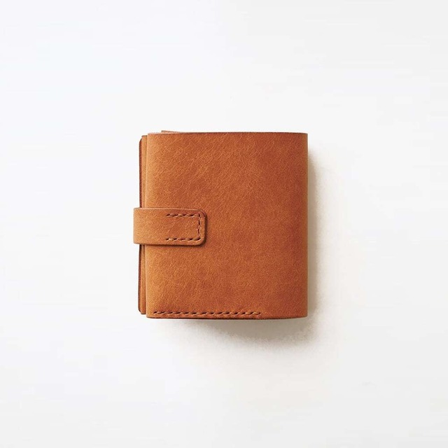 ベルトタイプ 二つ折り財布【ブラウン】（セミオーダー品）