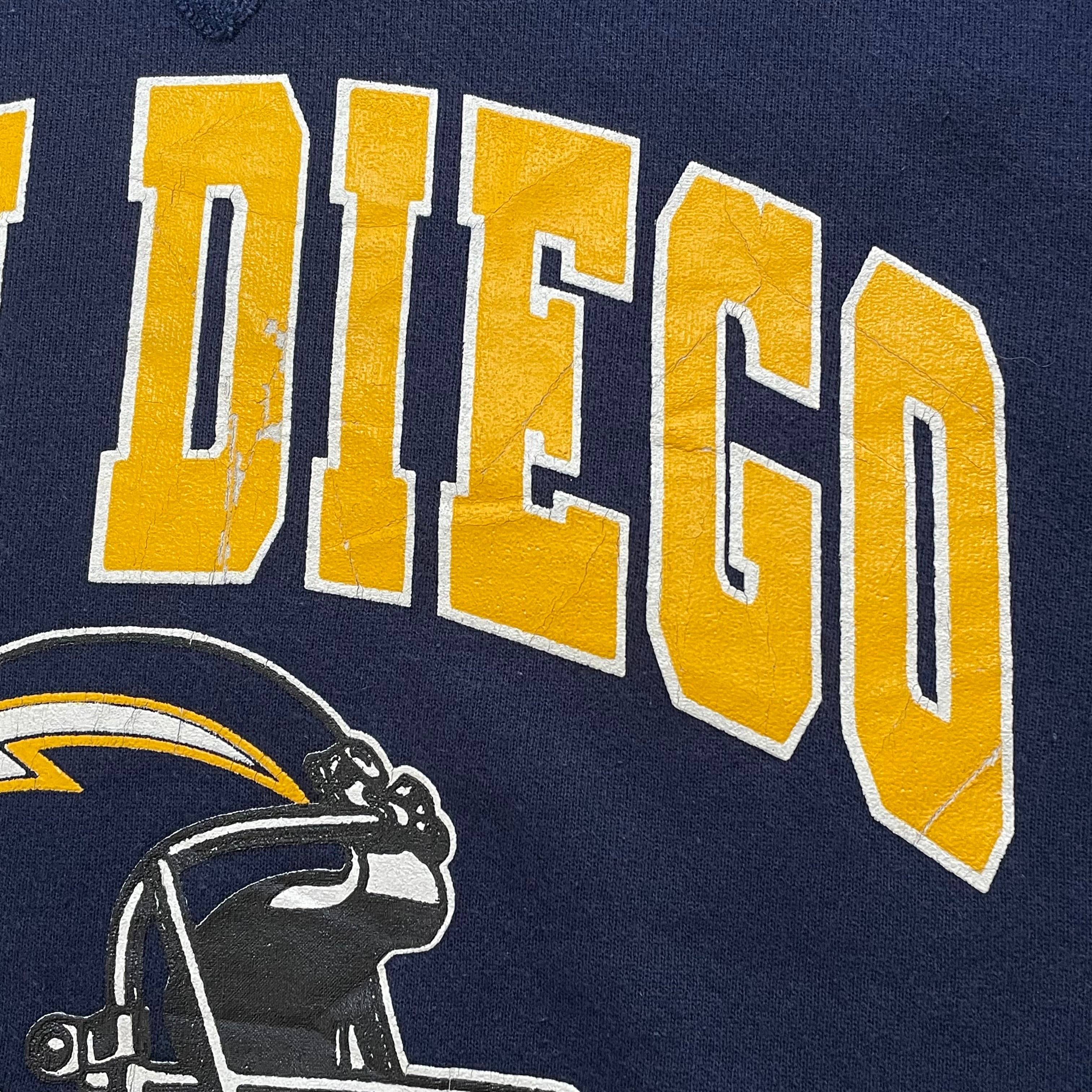 BIKE】90s USA製 NFL San Diego Chargers アーチロゴ プリント ...