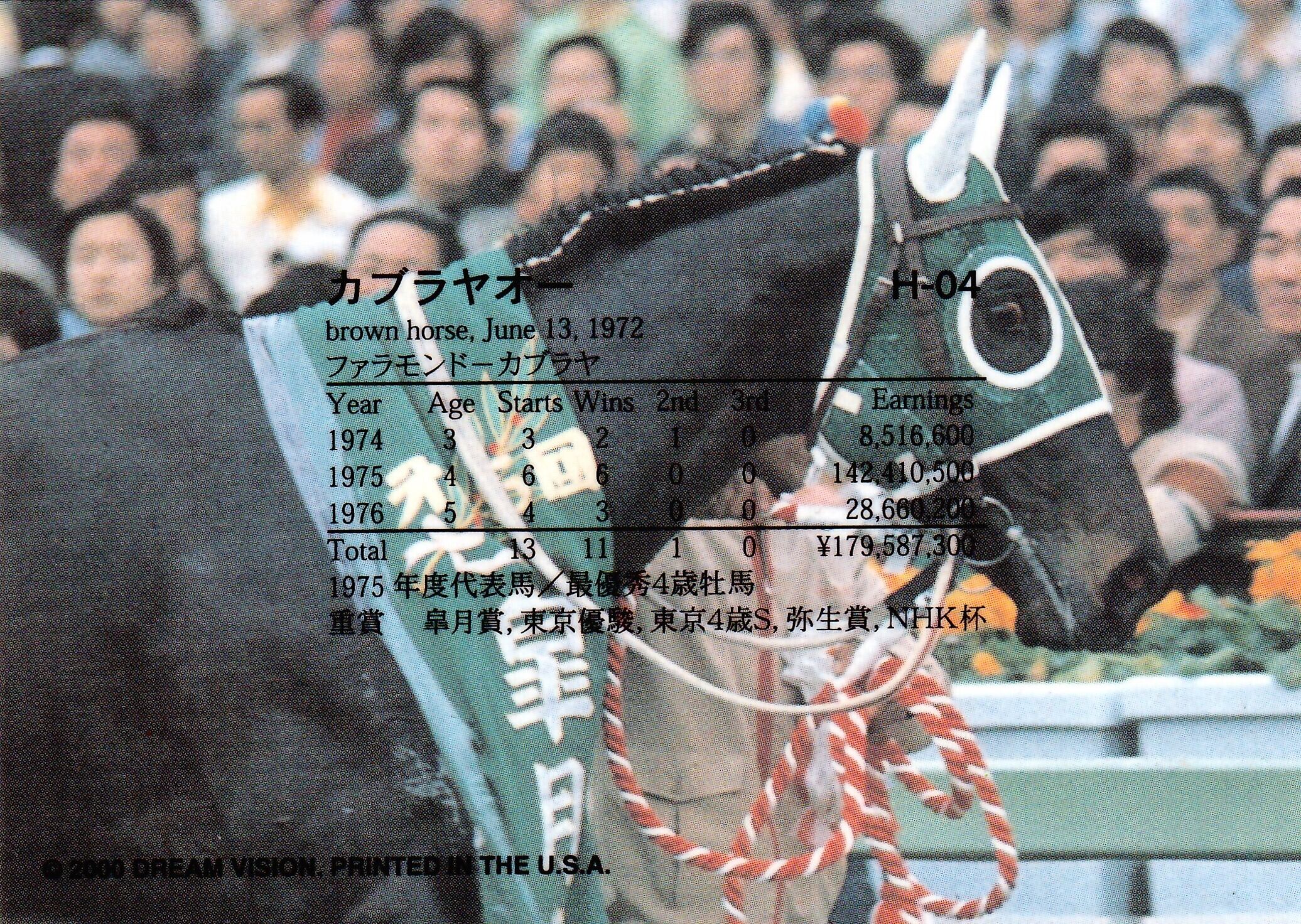 カブラヤオー(Dream)「The Victory 2000」H-04 | Pay ID