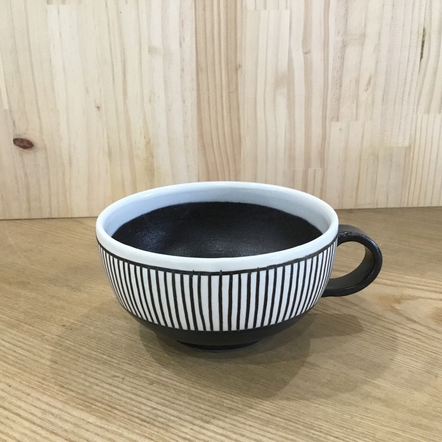 笠間焼 小林哲也作 鉄十草 スープカップ 趣味の園芸と陶器山竹 笠間焼 小林哲也作 鉄十草 スープカップ 趣味の園芸と陶器山竹