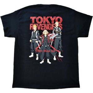 東京リベンジャーズ　Tシャツ　M 実寸はXLくらい　黒　アニメT　海外公式 *