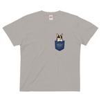 POCKET WIGGLE Tee -Black Tan-　[T0024]