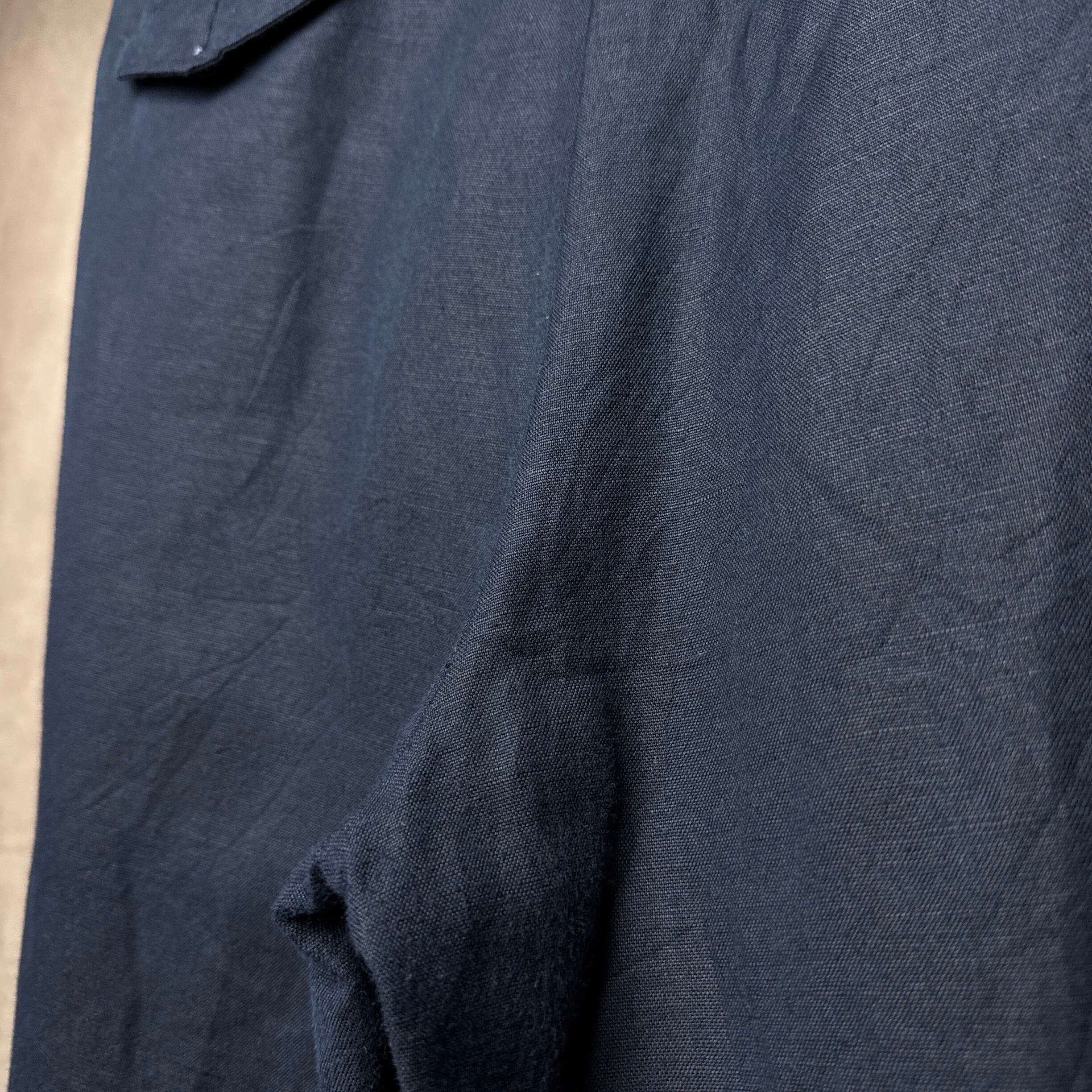 90's~00's Polo by Ralph Lauren Linen×Cotton Slacks IN TUCK DARK