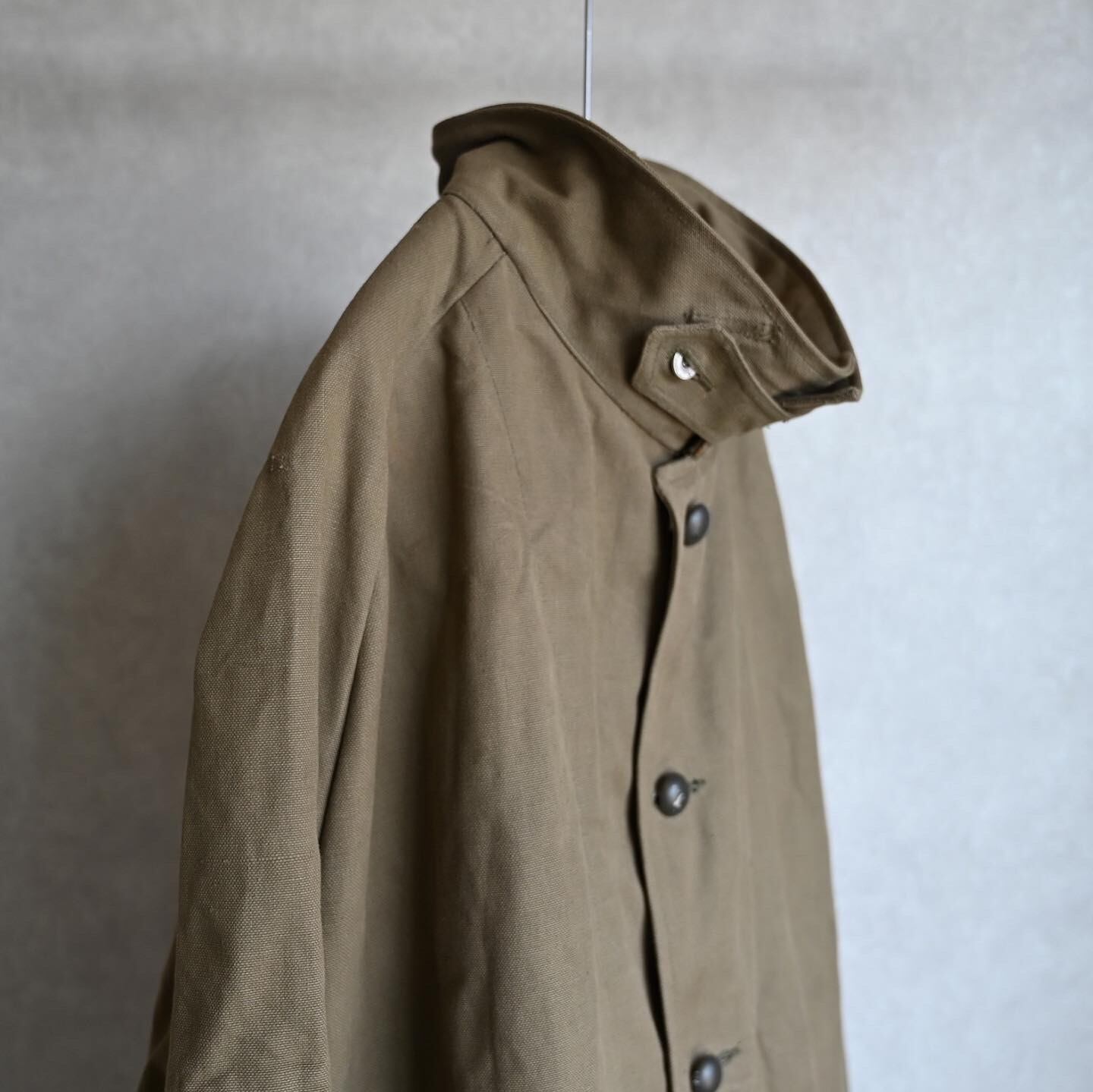 MILITARY SURPLUS】FRENCH ARMY MOTOR CYCLE COAT “RE SIZE”フランス軍