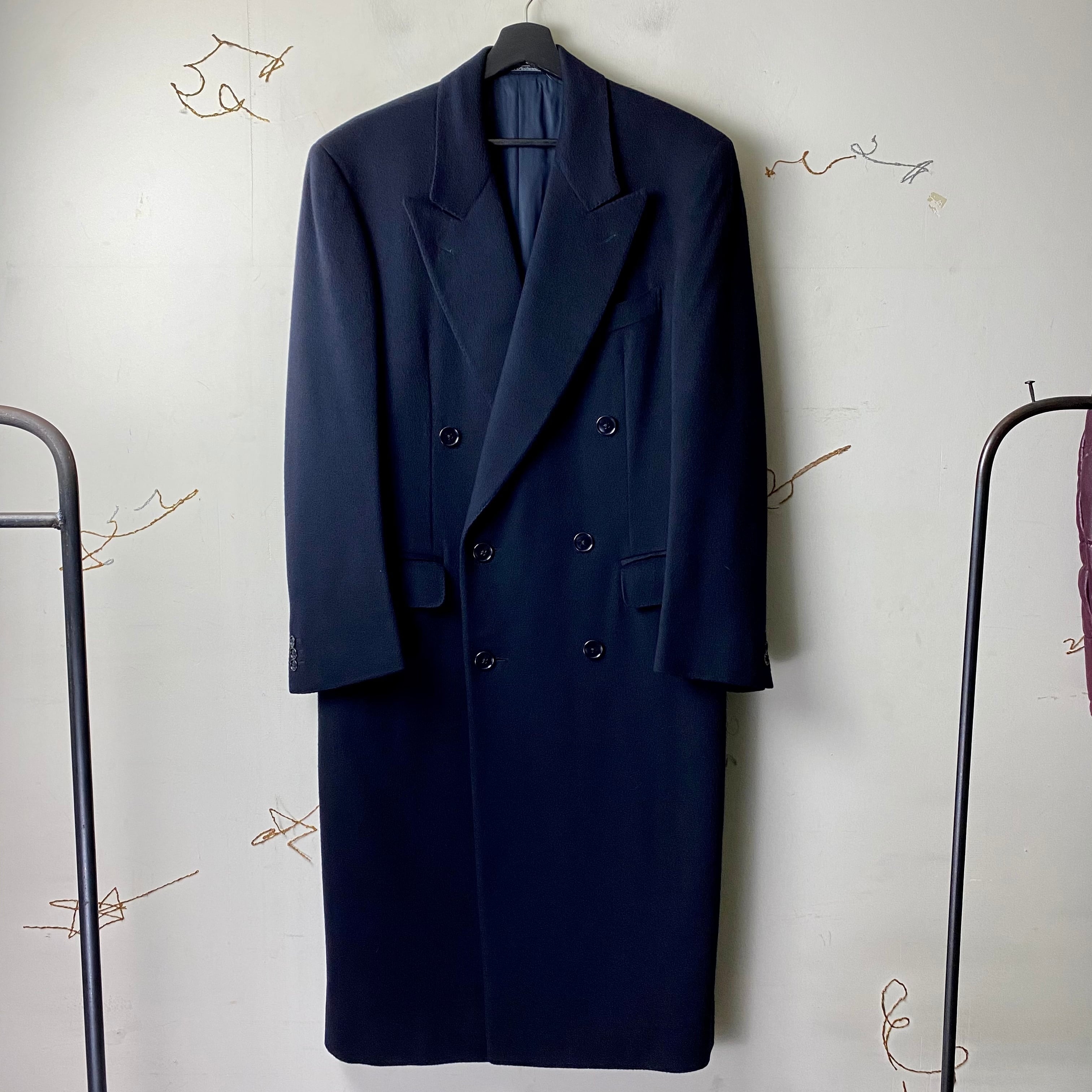 vintage ERMENEGILDO ZEGNA cashmere chesterfield coat | NOIR ONLINE