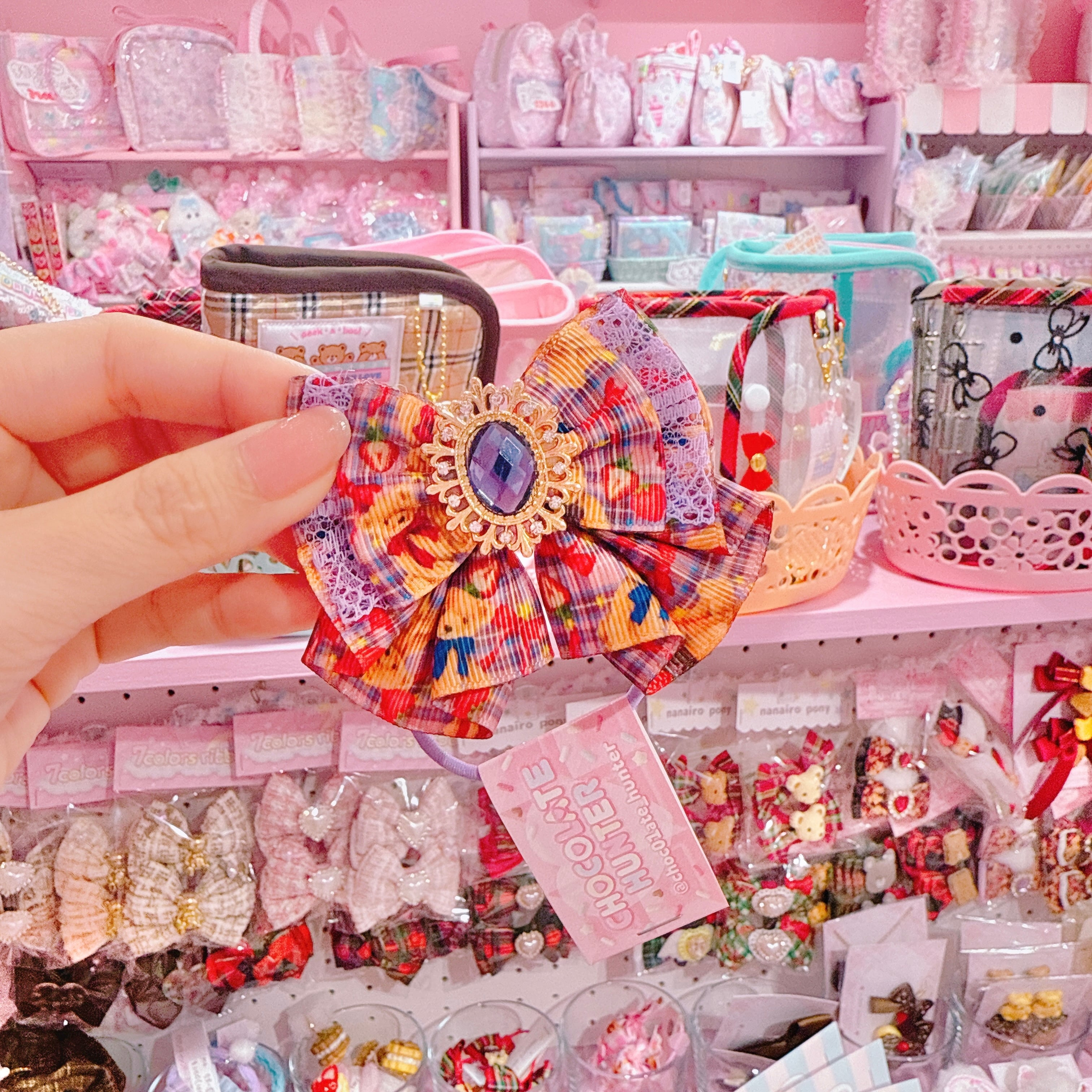 【R38】55-4ピアチューレリボンヘアゴム