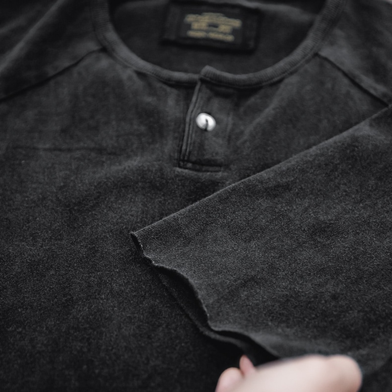 Retro Button Henley T-Shirt / レトロ ボタン ヘンリー Tシャツ