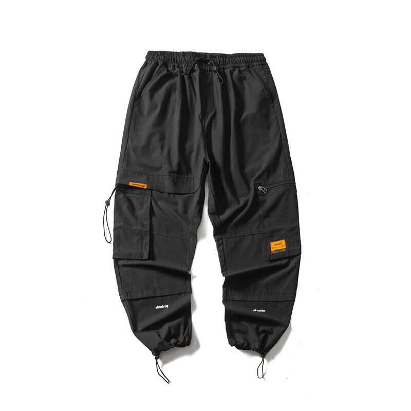 【新作】【送料無料】 Road Vintage 20 Fall Loose ese Art Style Boys All-match Plaid Solid Color DrawstringPants-アリババ ソリッドカラー ビンテージ hip6-161184006999058