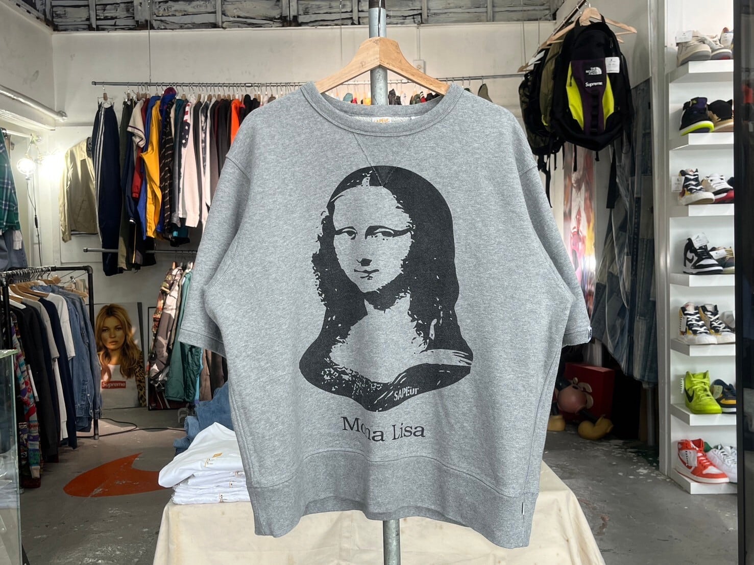 SAPEur MONA LISA SS SWEAT GREY LARGE 74427 | BRAND BUYERS OSAKA 