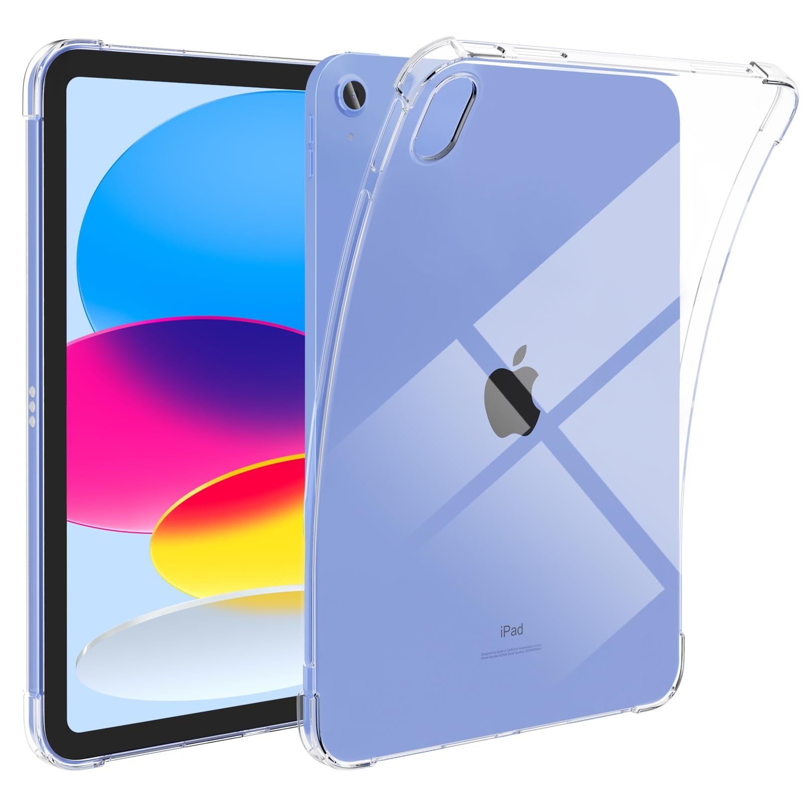 iPad 11/10 ケース iPad 11 10.9インチ クリア ソフトカバー 透明TPU レンズ保護 落下防止 安心保護 全面保護カバー 落下防止のための四隅