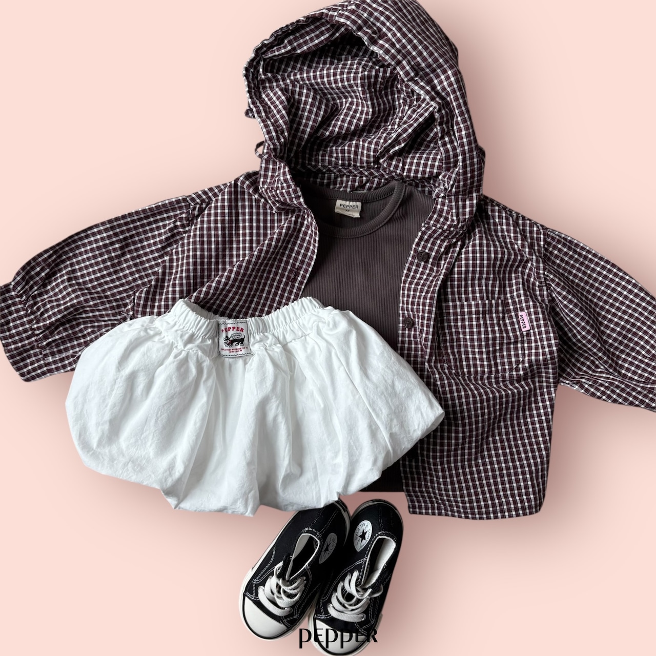 PEPPER 26/SP Playful hooded windbreaker