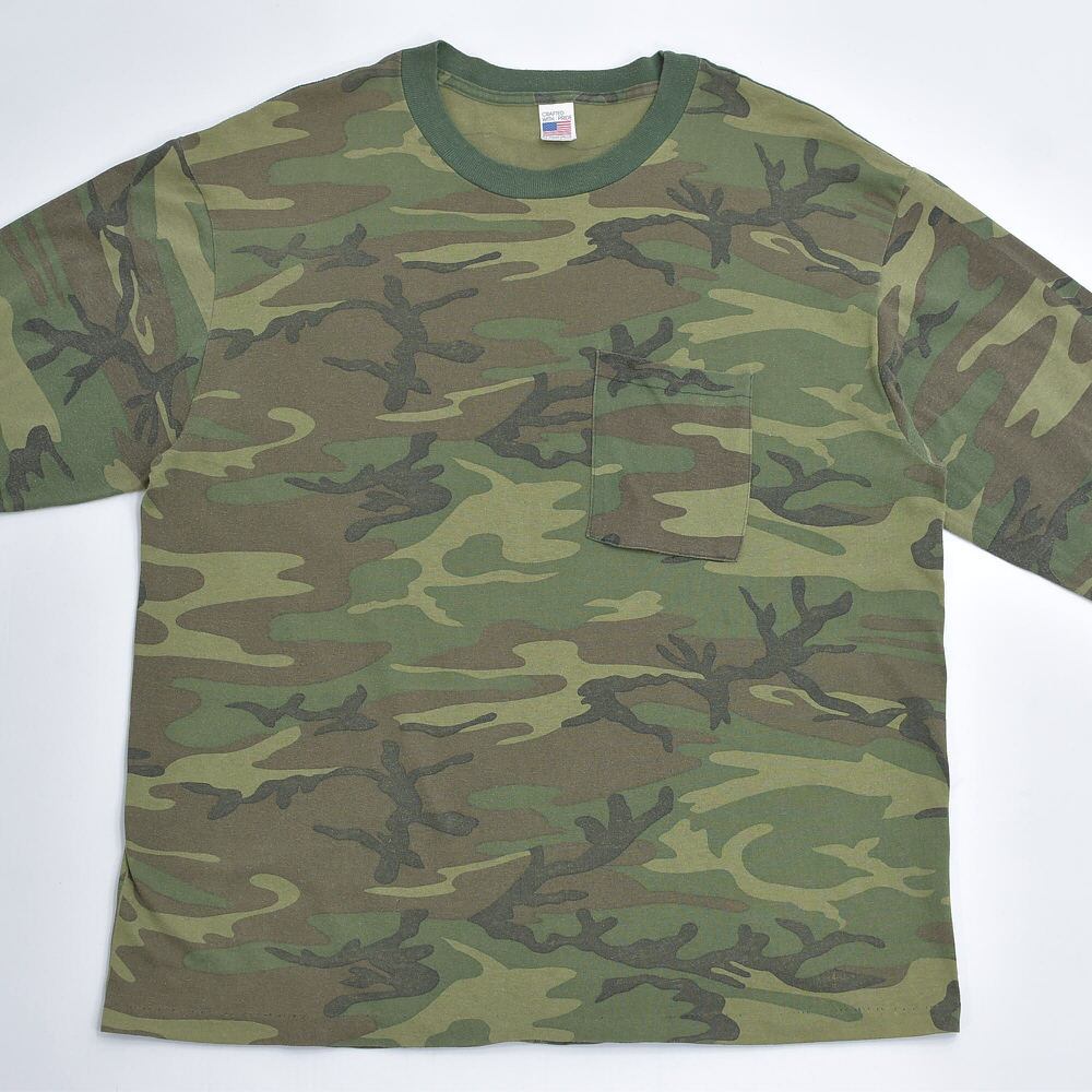 M*ー様 C アメリカ古着ミリタリー迷彩カモフラ半袖Tシャツ　シャツ80着セット MILITARY リジェクト 訳あり品 実物 USED フランス軍 HBT チャド 半袖