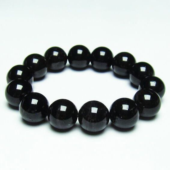 モリオン 黒水晶 ブレスレット 16mm 一点物 メール便送料無料 [M便 1/10] 111-21152