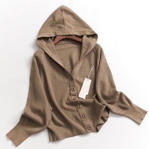 Hooded knit cardigan TB-TO-0088