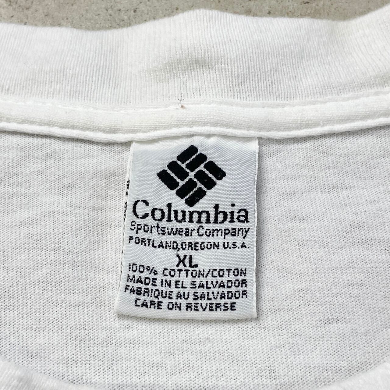 90年代 Columbia コロンビア フィッシング プリントTシャツ