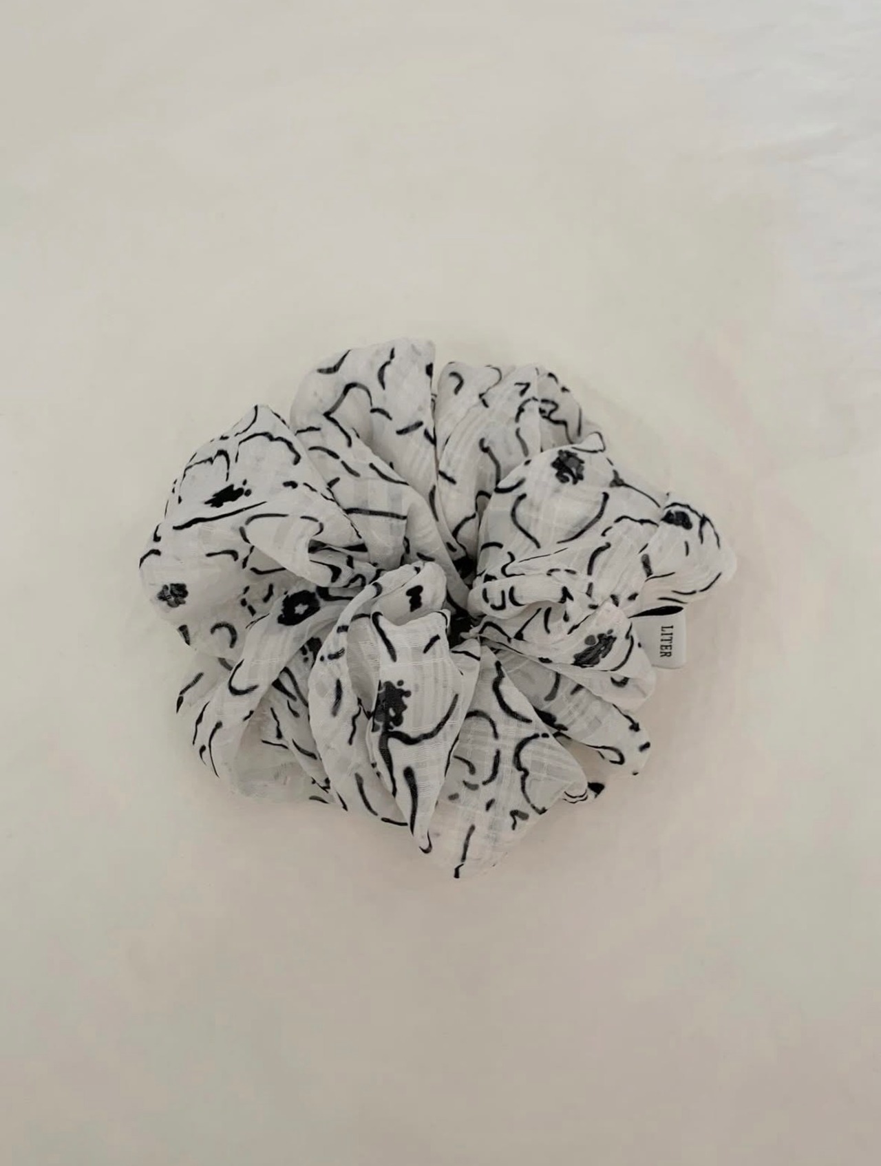 (LITER) drawing flower scrunchie