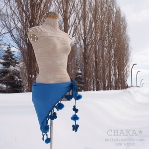 Roma Scarf／Blue