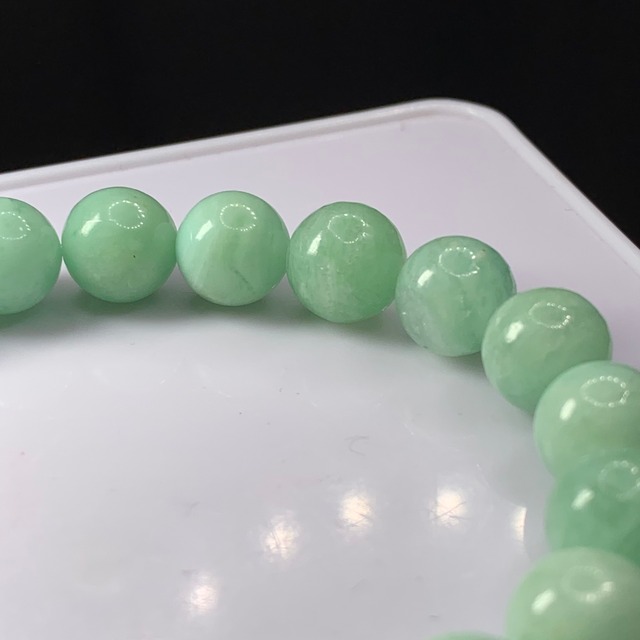 f84 フローライト×クォーツ✩ミルキーグリーンフローライトブレスレット