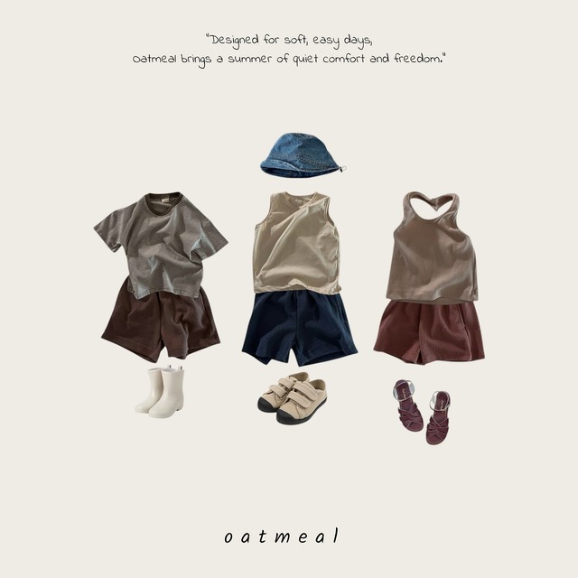 〘予約〙oatmeal / Butter waffle shorts