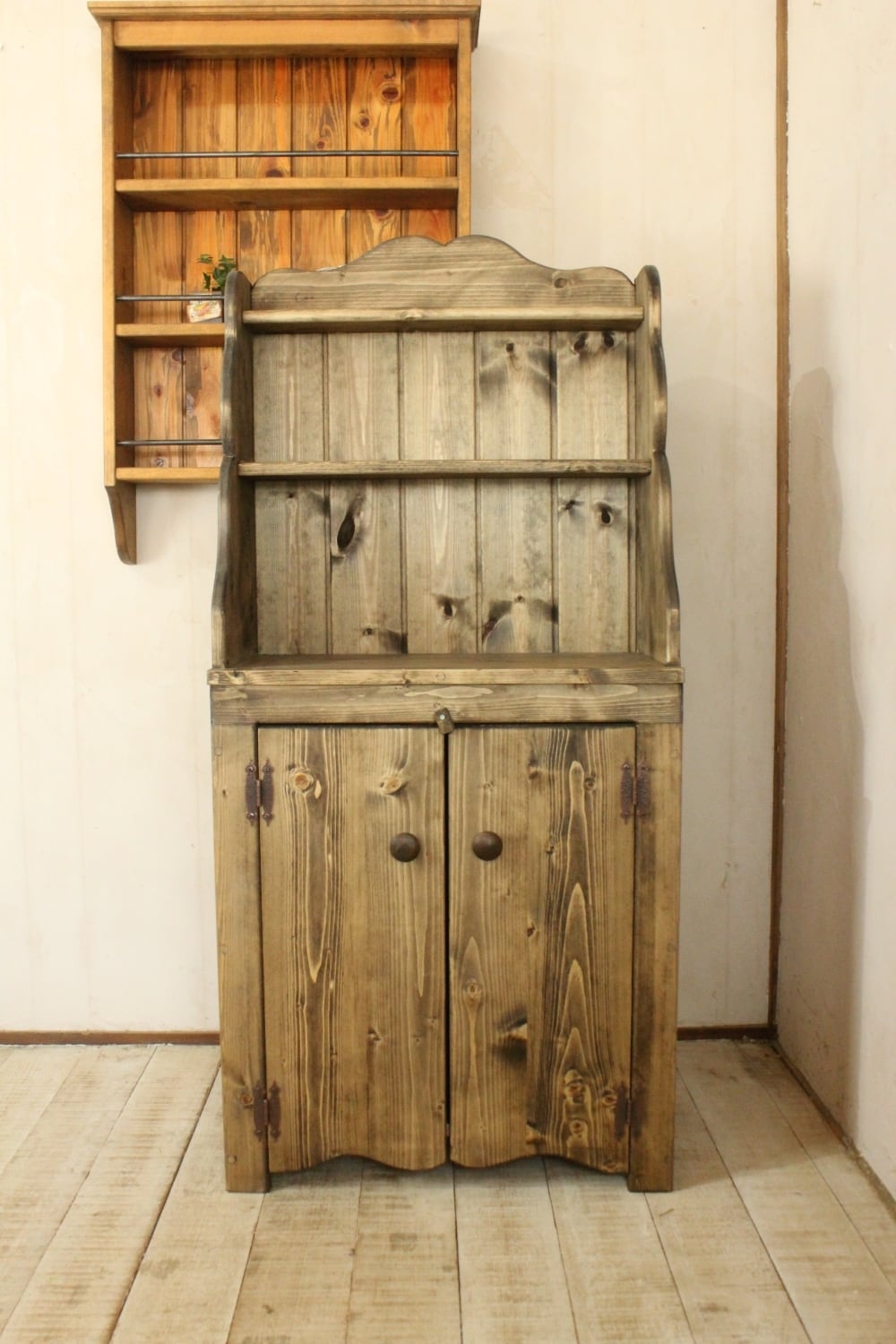 ハンドメイド　カップボード　エボニー色 カップボード エボニー色 | countryputto