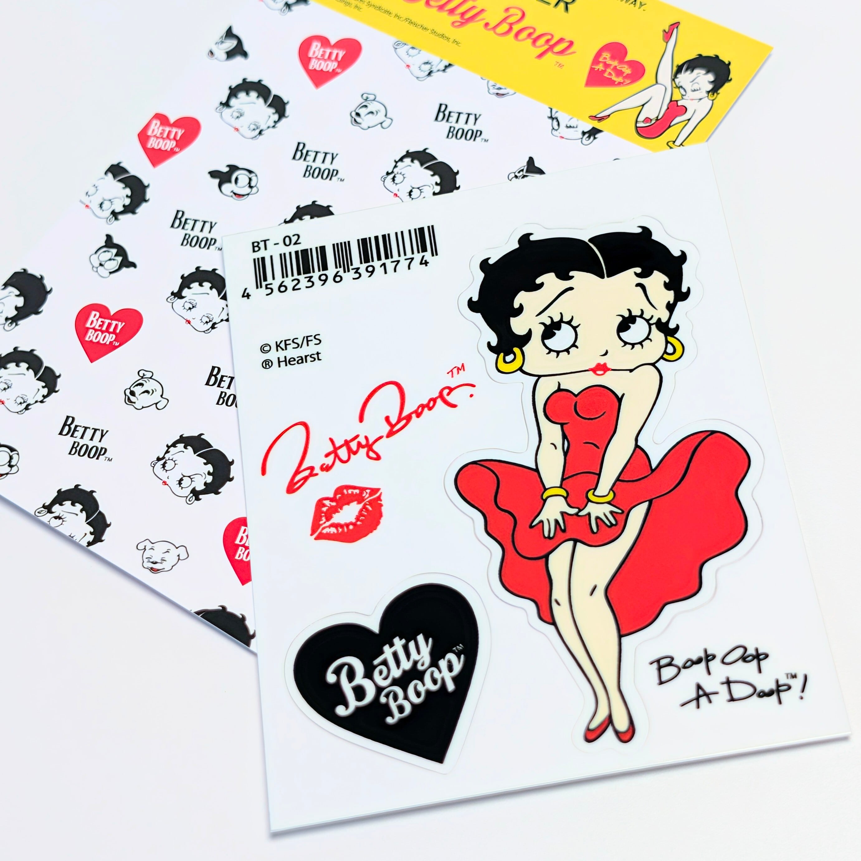 ✨️みんなメロメロ♡✨️送料無料!【 Betty Boop(ベティブープ) 】 STICKER(ステッカー)/ シール / ベティちゃん 〚アメリカン雑貨 アメトイ〛