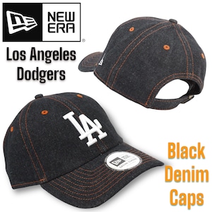 ◆日本未発売◆NewEra Los Angeles Dodgers Black Denim Cap LA ブラックデニムキャップ 大谷翔平 ニューエラ ドジャース ユニセックス