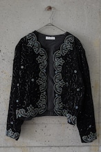 Beaded velour jacket