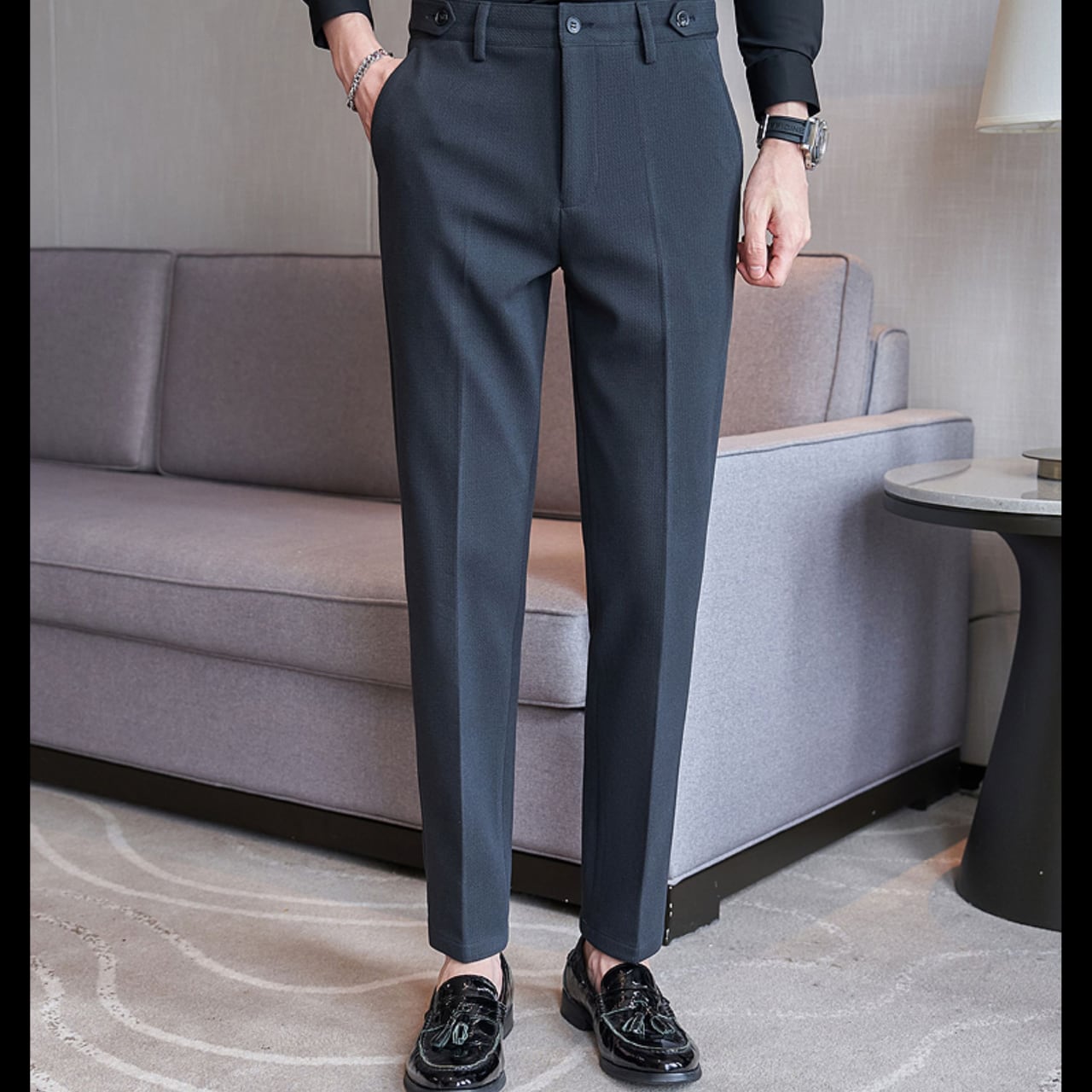 ストレート スリムフィット パンツ 3色 11303