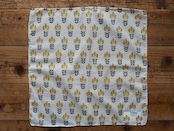 156ri049 Block Print Handkerchief b80