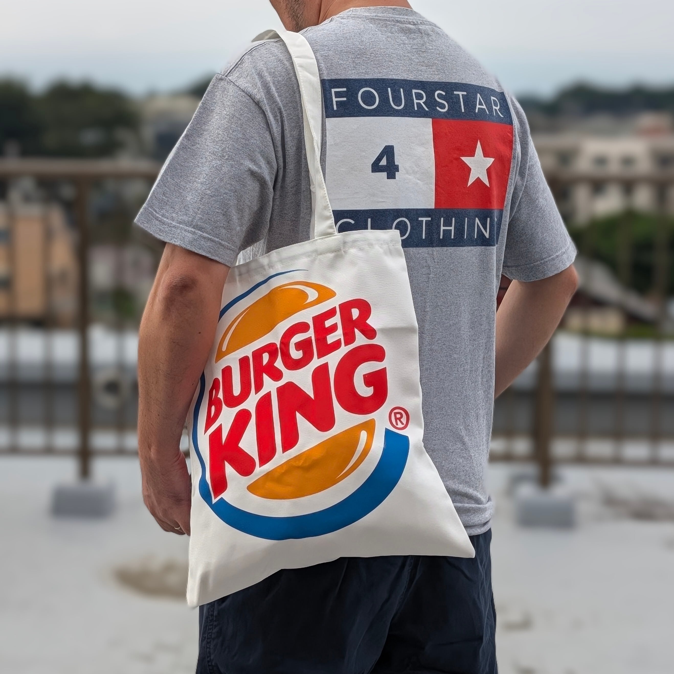 【 Burger King ( バーガーキング ) 】Canvas Tote bag / キャンバストートバッグ〚アメリカン雑貨 アメトイ〛