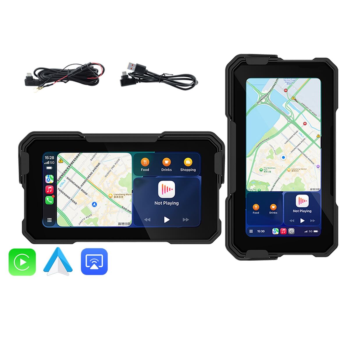 バイク用スマートモニター 6.25インチ バイク用スマートモニター 6.25インチ CarPlay Android Auto