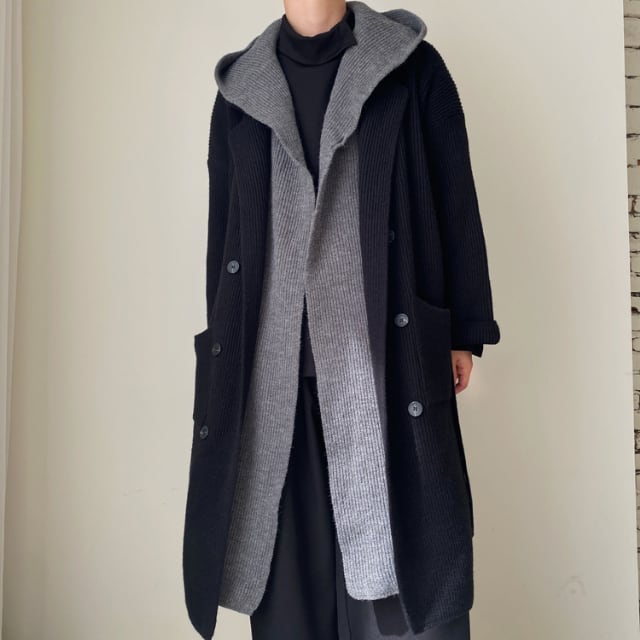 MHL. エムエイチエル ウール ダッフルコート サイズ1 S ネイビー 古着 MHL.(エムエイチエル) ダッフルコート サイズ1 S レディース - 黒 長袖