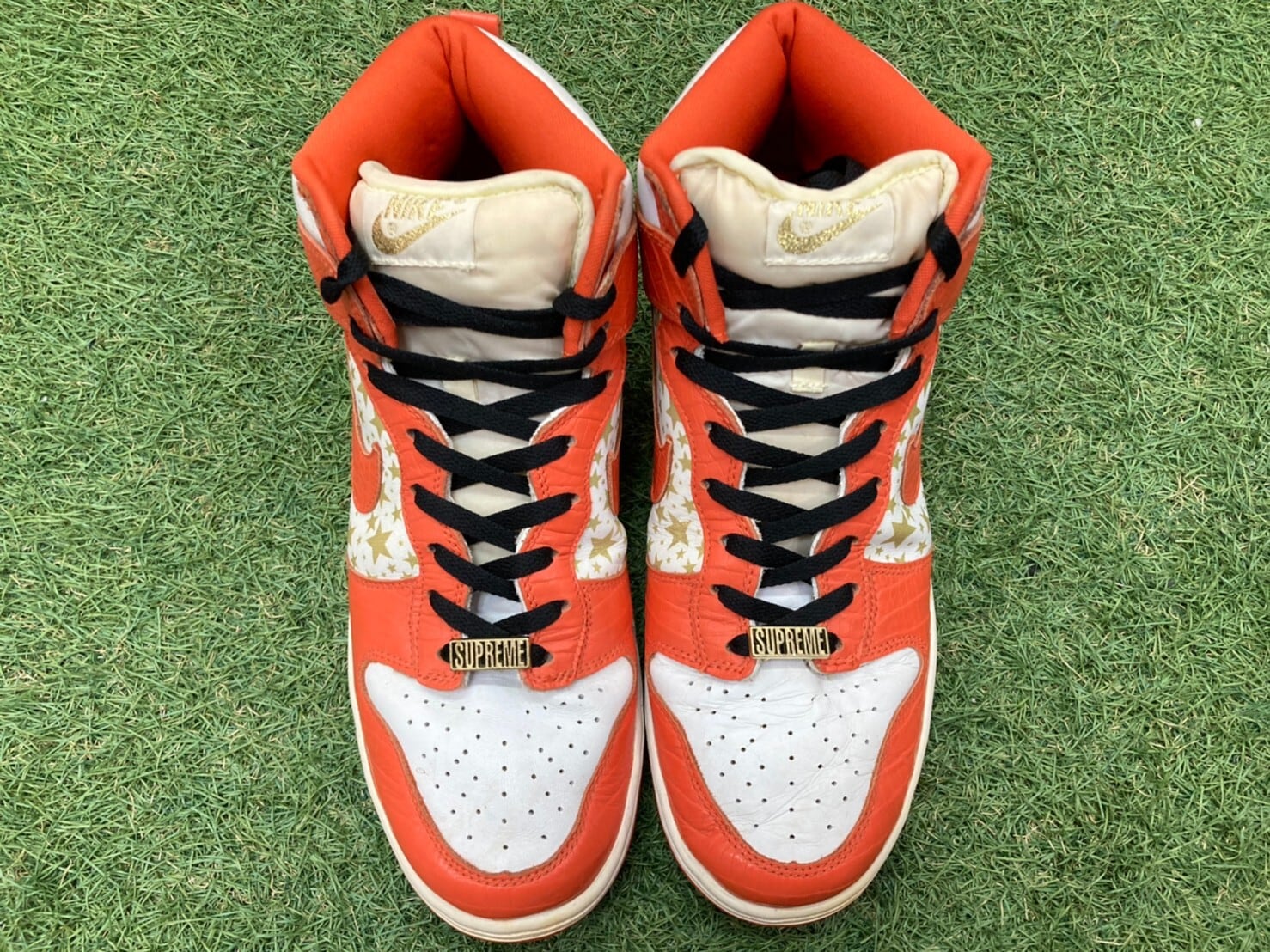 Supreme × NIKE DUNK HIGH PRO SB ORANGE 28.5cm 307385-181 