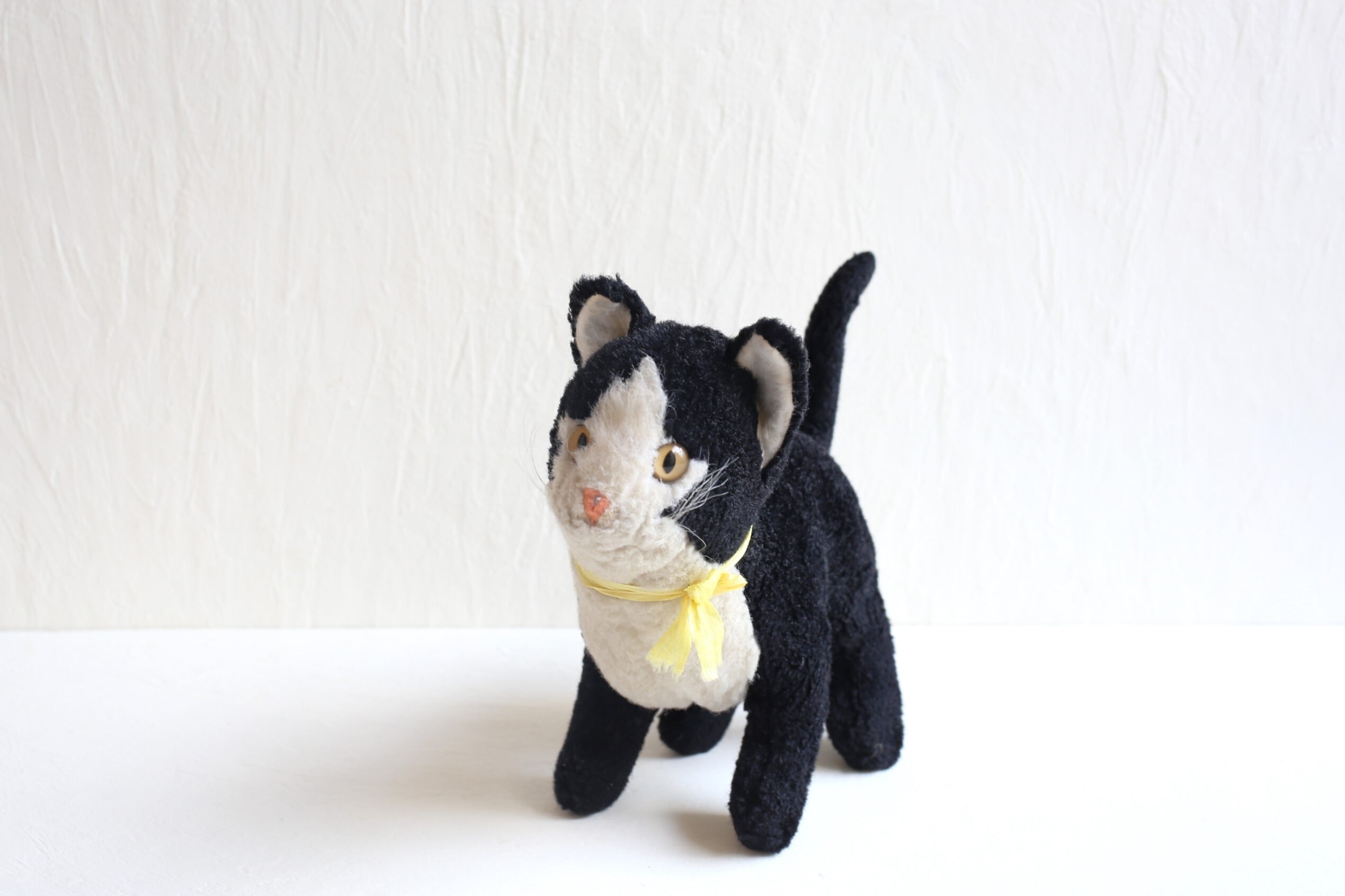 フランス アンティーク ヴィンテージ ぬいぐるみ ソフトな白黒 フランス アンティーク ヴィンテージ ぬいぐるみ ソフトな白黒