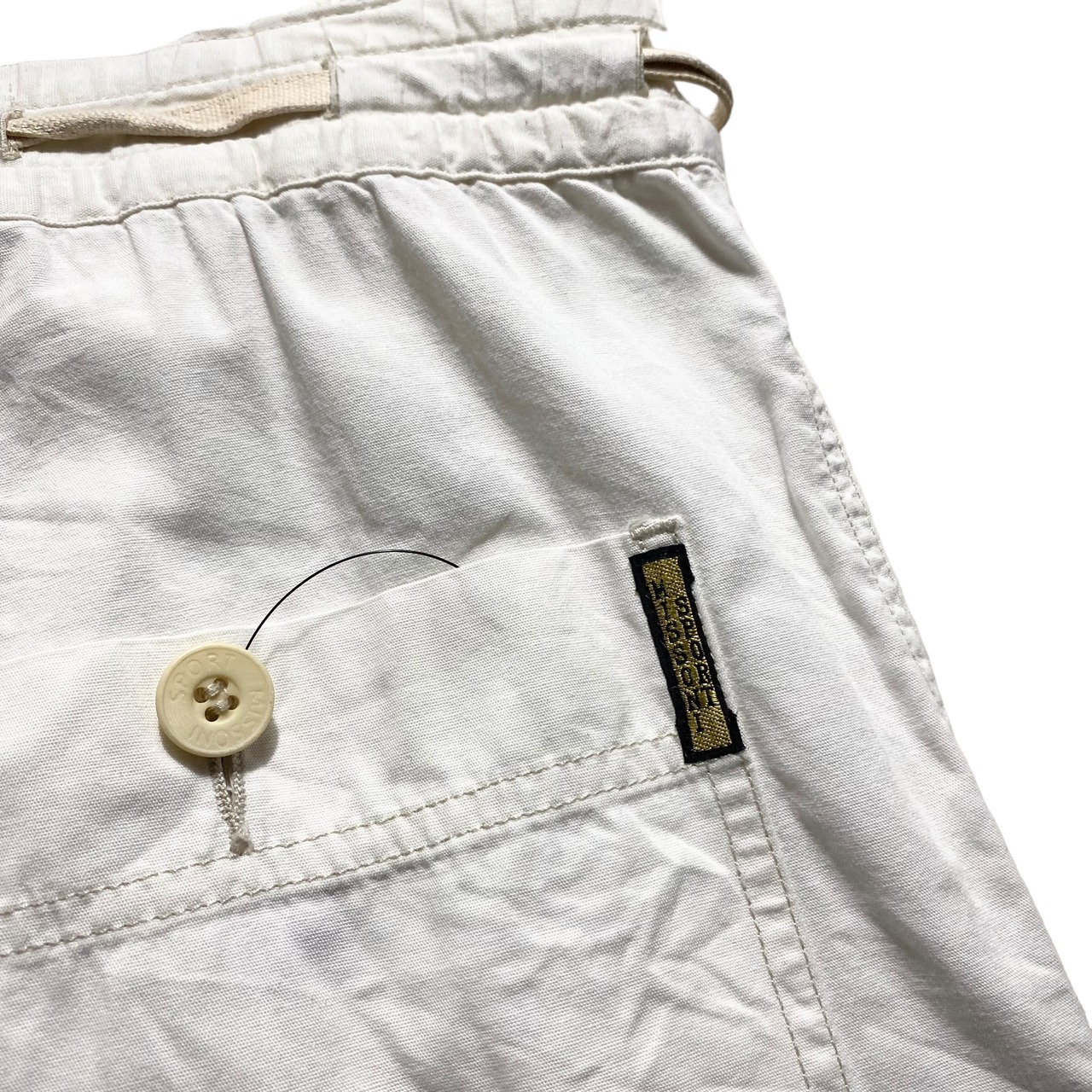 vintage MISSONI white wide easy pants